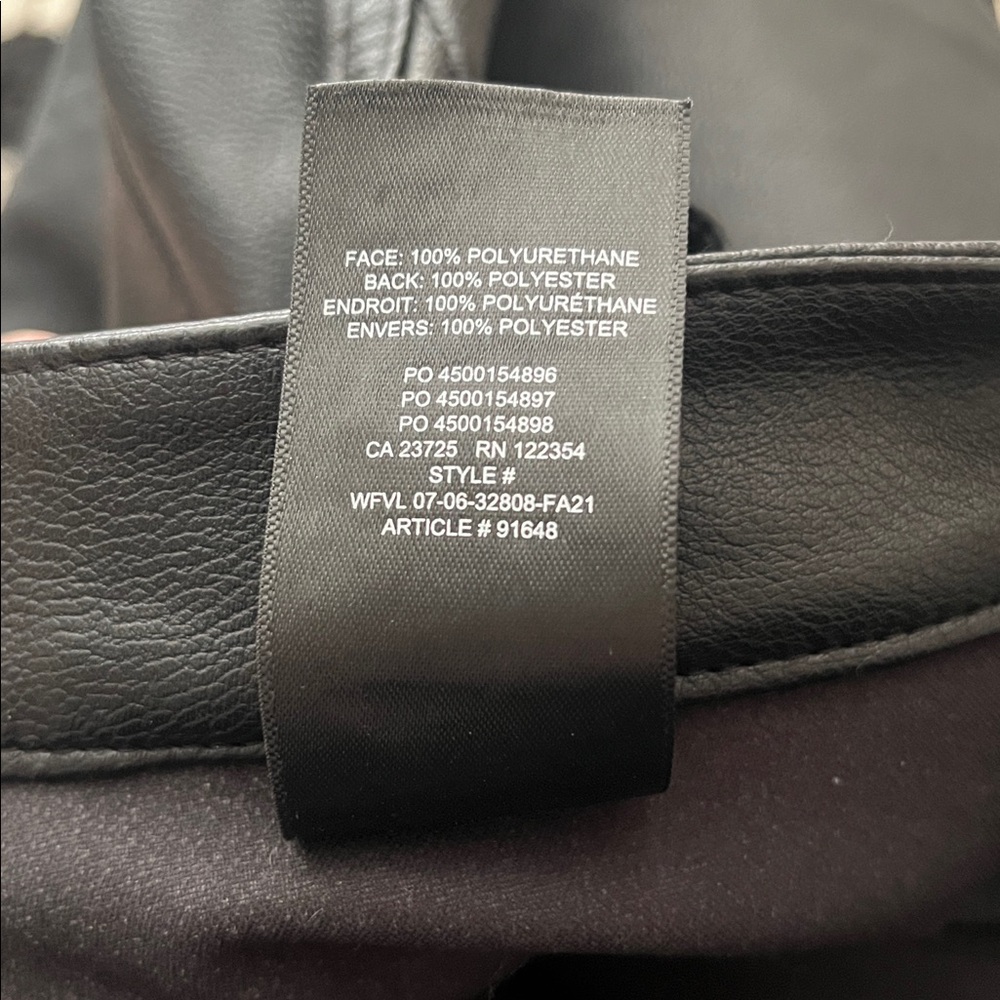Aritzia Wilfred Free Ascendant Pant in Black Leather. - Picture 12 of 12
